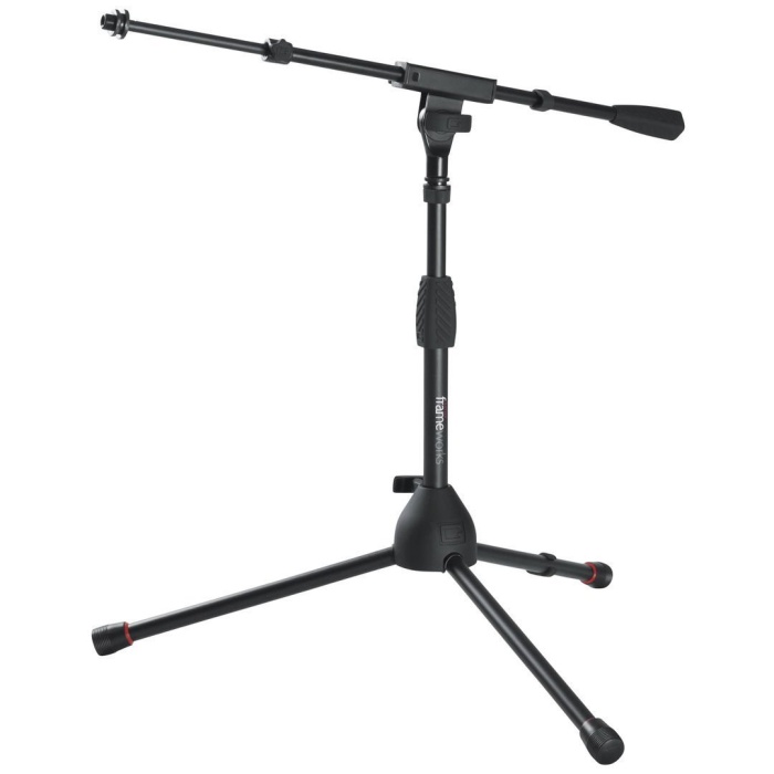 Gator Frameworks 07 0022 GFW-MIC-2621 Kısa Tripod Mikrofon Standı | Bas Davul ve Amfi Mikrofoni İçin İdeal